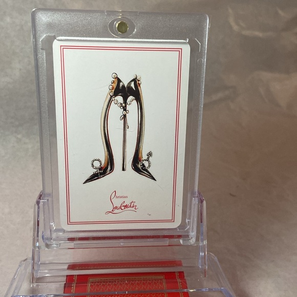 NEW Christian Louboutin Queen of Hearts playing card - Picture 5 of 7